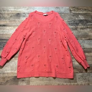 NWOT Peach Loft Sweater